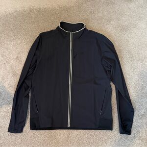 Vuori Black Jacket with White Accents